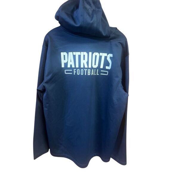Fanatics New England Patriots  Full Zip Hoodie Jacket Dark Blue Sz XL NWOT - Picture 2 of 7